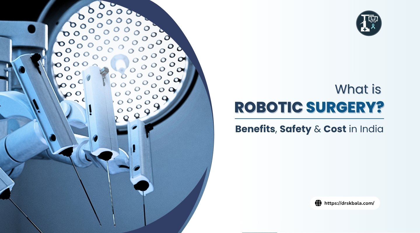 Modern robotic surgery system in an advanced operating room in India—what is robotic surgery